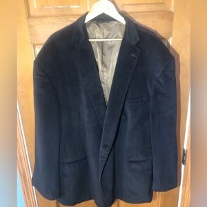 OAK HILL size 58/60L All Poly Lined Corduroy design Sport Coat. Rich chocolate